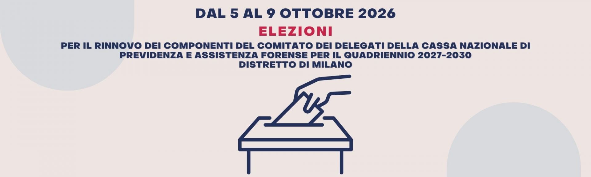 ELEZIONI CASSA FORENSE